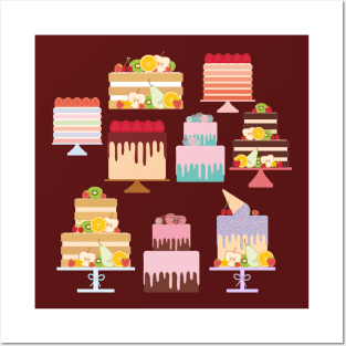 Birthday Cake Posters and Art